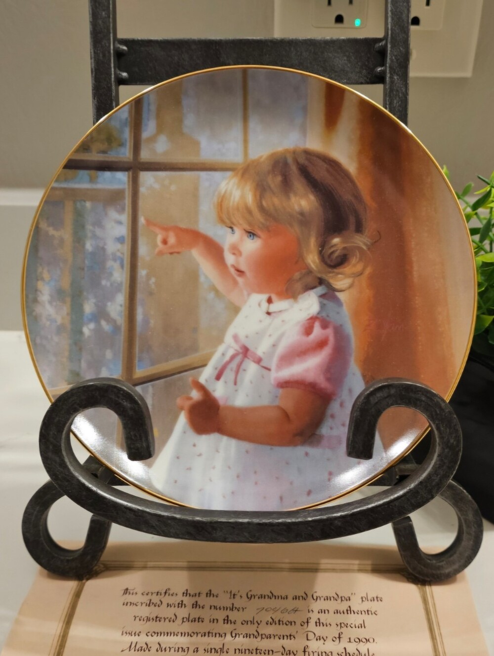 Its Grandma And Grandpa Decorative Plate By Donald Zolan